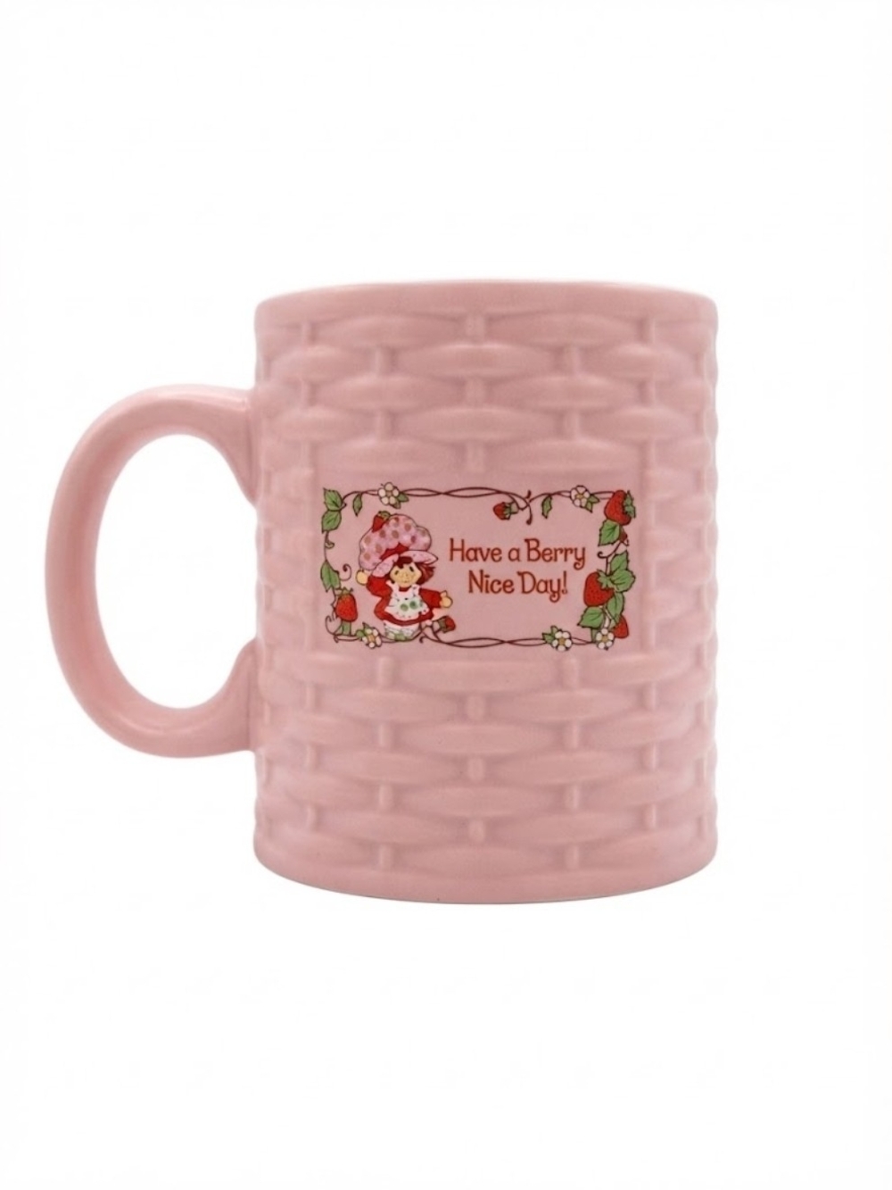 Silver Buffalo Strawberry Shortcake 14 oz Mug in Pink Like New